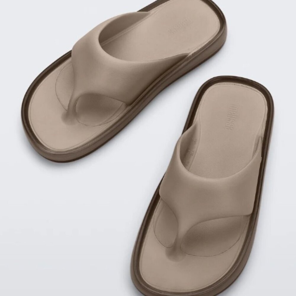 Melissa Float Thong Sandals Size 7 Beige Bubble Gum Free People NIB Retail $80 - Picture 5 of 10